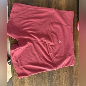 Pink Athleta biker shorts